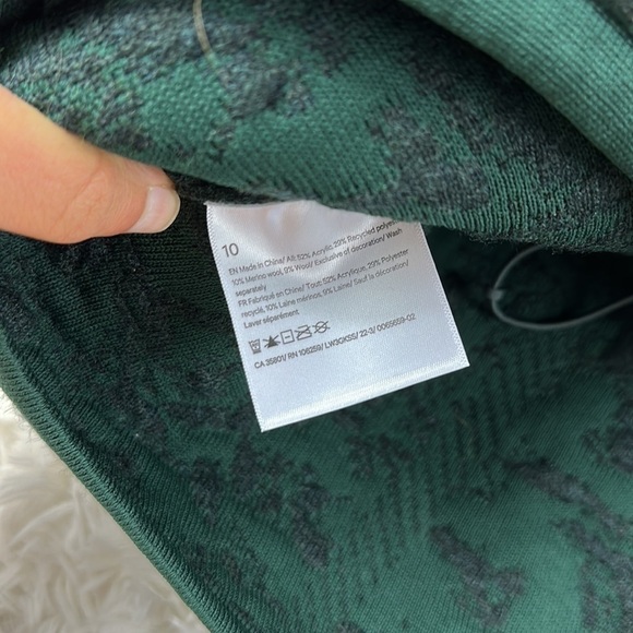 Lululemon Jacquard Multi-Texture Crew Neck Sweater Heathered Smoked Spruce - Picture 6 of 8